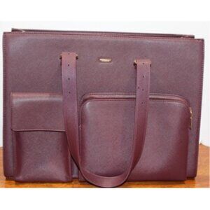 LOVEVOOK Laptop Tote Bag for Women - Wine